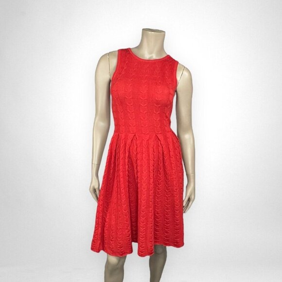 ANTHROPOLOGIE XS Flared Cabled Sweater Dress - Picture 1 of 7